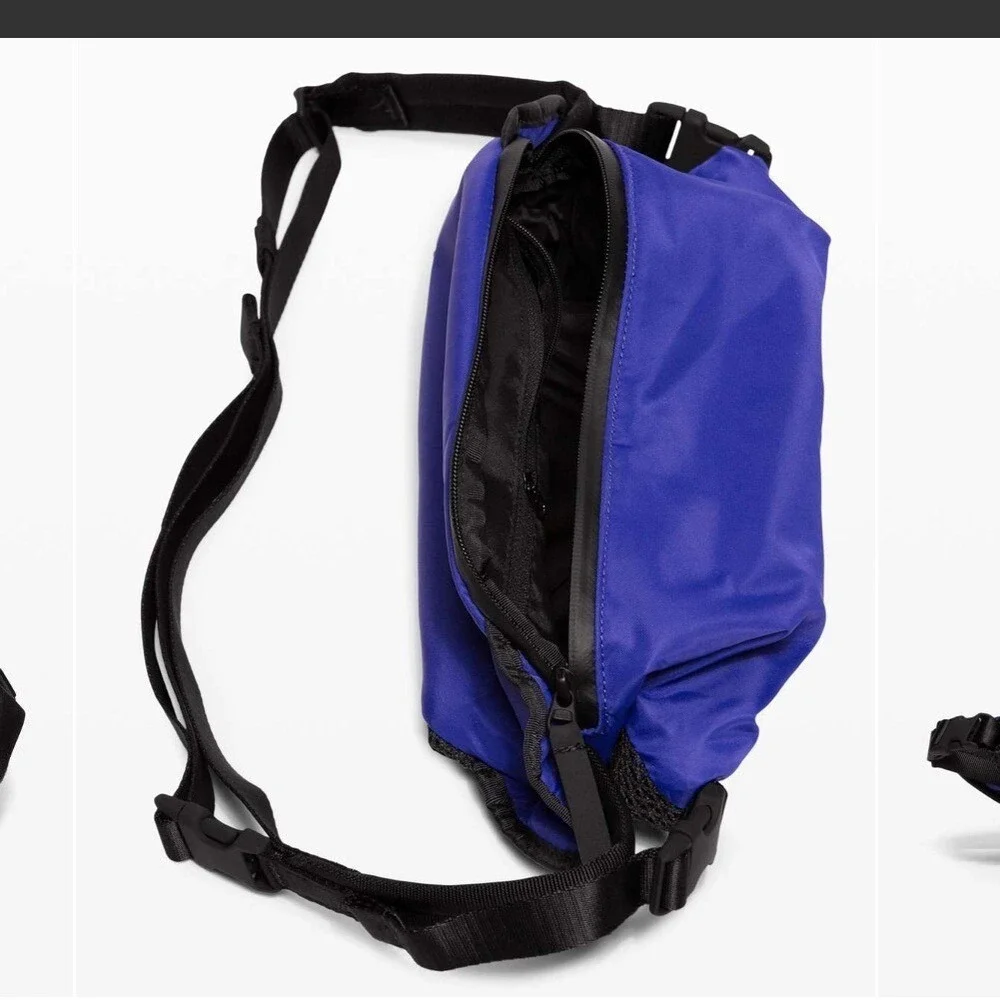 RARE Lululemon All Hours Belt Bag SeaWheeze Lazurite / Black NWT‎